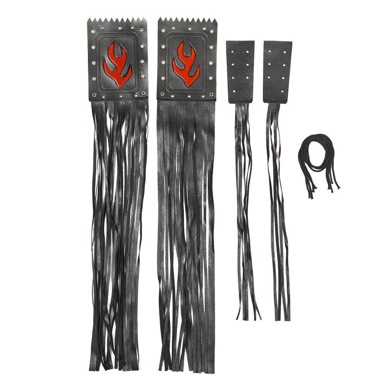 Saiyana Leder Lenker 1 Sethandlebar Grip Quasten PU Leder Deckel Dekore von Saiyana