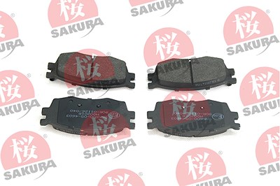 Sakura Bremsbelagsatz, Scheibenbremse [Hersteller-Nr. 600-05-4603] für Hyundai, Kia von Sakura