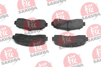 Sakura Bremsbelagsatz, Scheibenbremse [Hersteller-Nr. 600-10-4135] für Nissan von Sakura