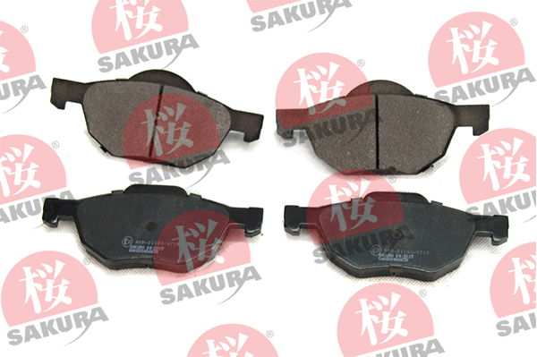 Bremsbelagsatz, Scheibenbremse Vorderachse Sakura 600-40-6638 von Sakura