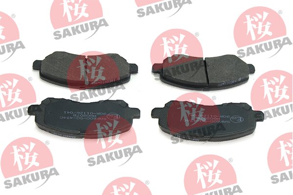 Bremsbelagsatz, Scheibenbremse Vorderachse Sakura 600-50-4340 von Sakura