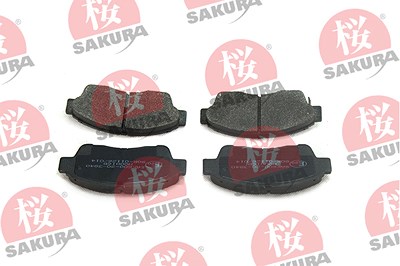 Sakura Bremsbelagsatz, Scheibenbremse [Hersteller-Nr. 600-20-3840] für Toyota von Sakura
