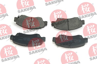 Sakura Bremsbelagsatz, Scheibenbremse [Hersteller-Nr. 600-40-6696] für Honda von Sakura