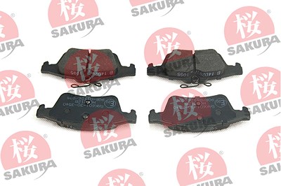 Sakura Bremsbelagsatz, Scheibenbremse [Hersteller-Nr. 601-30-3540] für Ford, Mazda, Opel, Saab, Volvo von Sakura