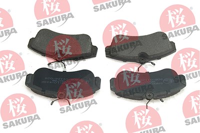 Sakura Bremsbelagsatz, Scheibenbremse [Hersteller-Nr. 600-10-4100] für Nissan von Sakura