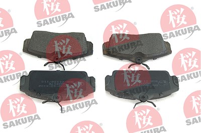Sakura Bremsbelagsatz, Scheibenbremse [Hersteller-Nr. 600-10-4102] für Nissan von Sakura