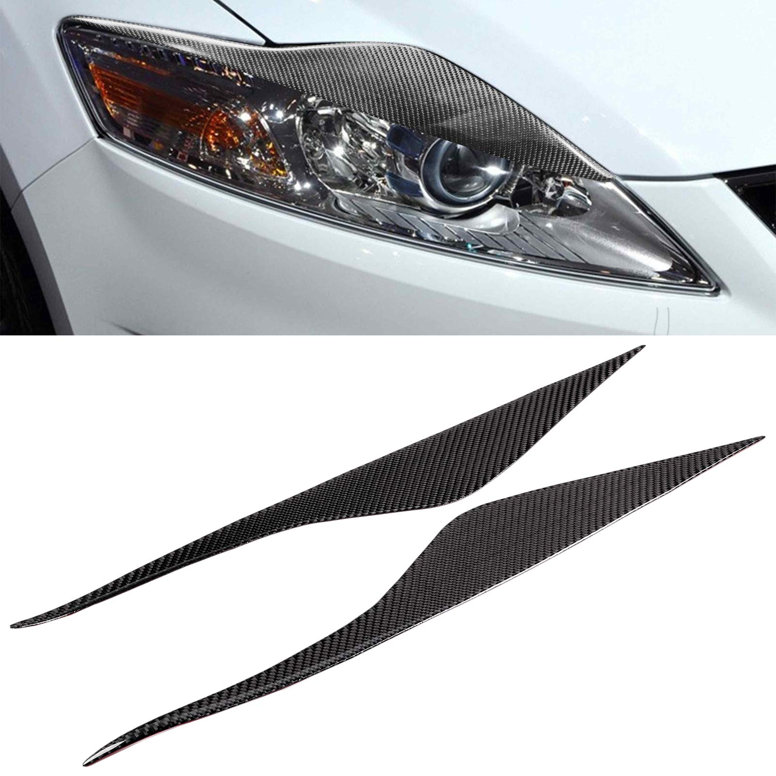 Scheinwerfer-Augenbraue, zartes Aussehen Scheinwerfer-Augenbraue Klare Textur Kohlefaser Schöne Außendekoration für Ford Mondeo Mk4 2007-2013 Scheinwerfer-Augenbraue, zartes Aussehen Scheinwerfer-Augenbraue Klare Textur Kohlefaser Schöne Außendekoration für Ford Mondeo Mk4 2007-2013 von Salaty