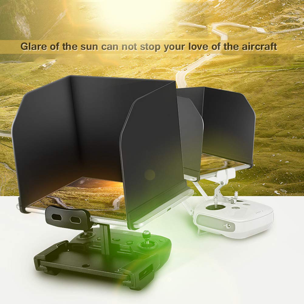 Fernbedienung Monitor Sun Hood Accessoire Kompatibel mit Spark, Phantom 3/4, Osmo-Drohnen-Wear-resistente Umweltfreundliche Telefonsonnenschatten, Tablet-Sonnenschatten (L128) von Saluaqui