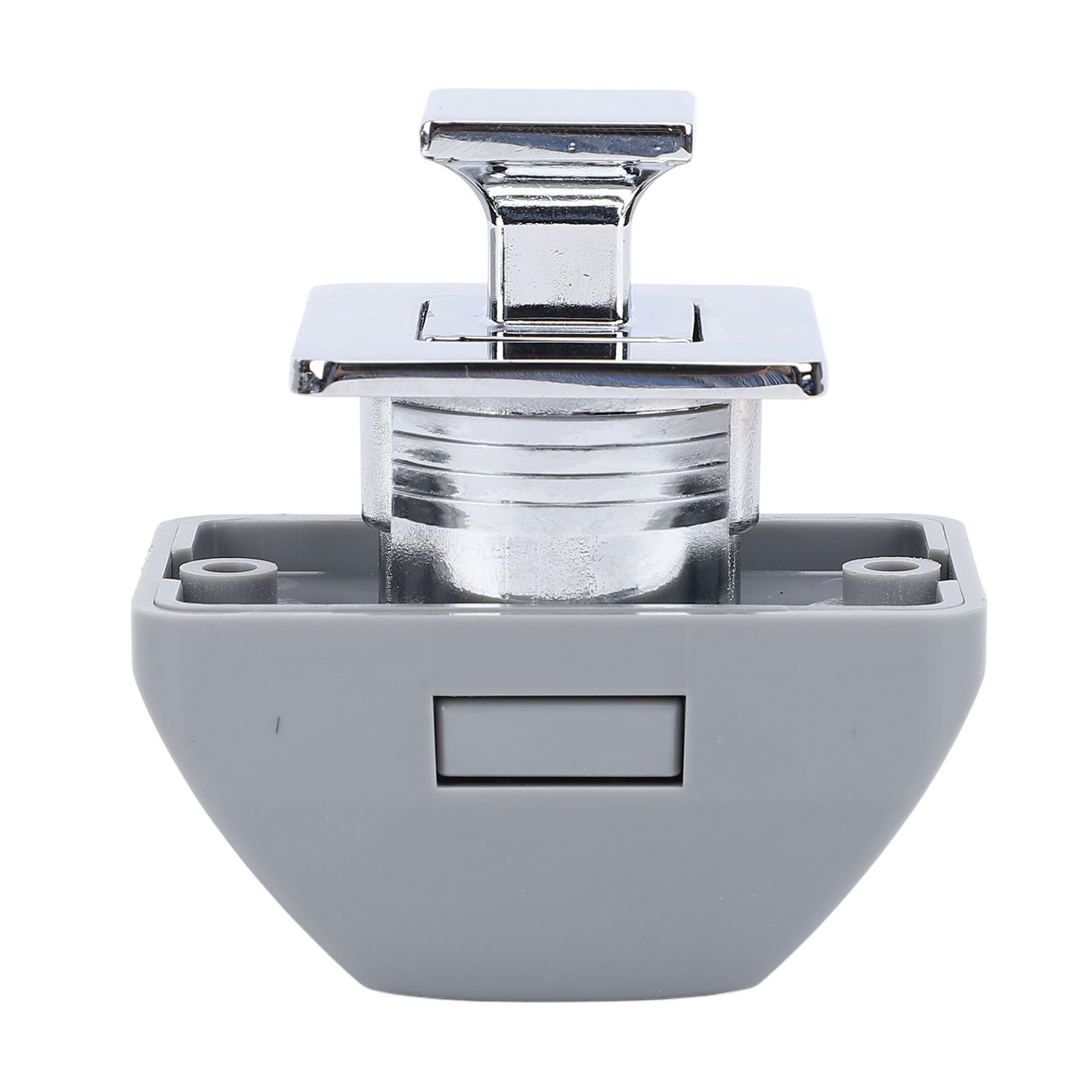 Saluaqui RV -Push -Schrankschloss mit Schlüssellosen Design und Metall Druckknopf für Wohnwagen, Yachten, Boote und Wohnmobile; Oxidationsbeständige Schrankschublade Latch Lock Fang (Silver) von Saluaqui