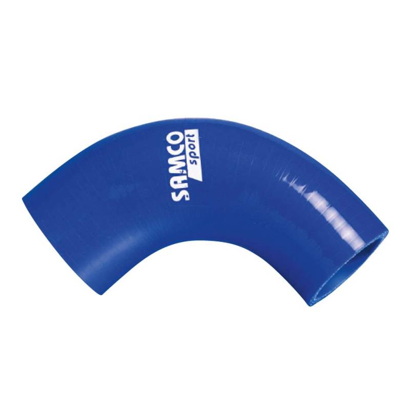 Samco 90 Grad Ecke Reduzierstück Blau - Länge 102mm - Ø32>28mm von Samco Sport