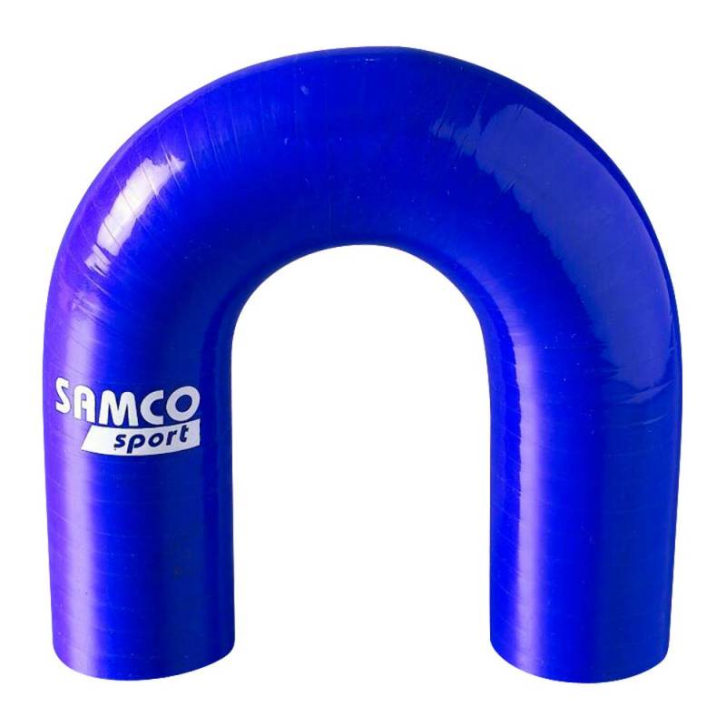 Samco Silikonschlauch 180 Grad Ecke - Länge 102mm - Ø25mm - Blau von Samco Sport