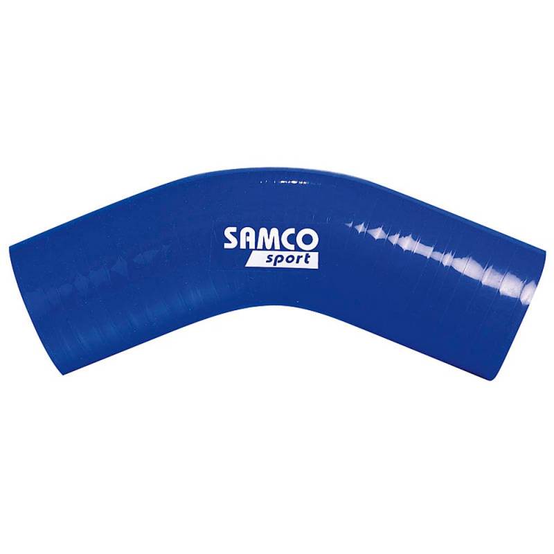 Samco Silikonschlauch 45 Grad Ecke - Länge 102mm - Ø30mm - Blau von Samco Sport