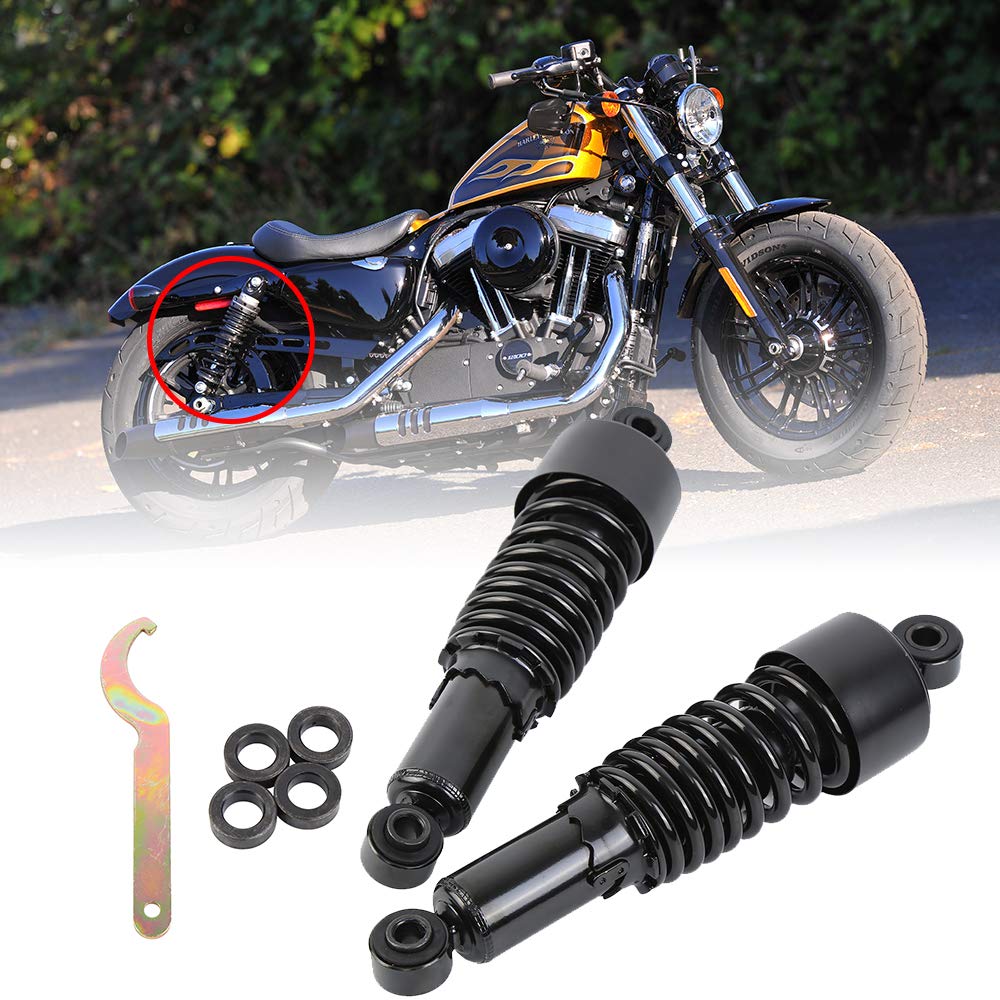 Samger Motorrad 267mm 10,5 "Hinterer Stoßdämpfer Hinterradaufhängung Fit für Harley Sportster 2004-2012 (Schwarz) Samger Motorrad 267mm 10,5 "Hinterer Stoßdämpfer Hinterradaufhängung Fit für Harley Sportster 2004-2012 (Schwarz) von Samger Samger