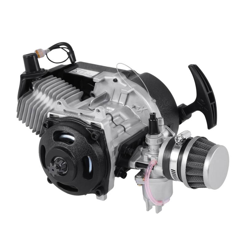 Samger Samger 49cc 2 takt Motor Mini Motor Pullstart Vergaser Luftfilter Kopf Dirt Bike Quad Pocket Bike von Samger Samger