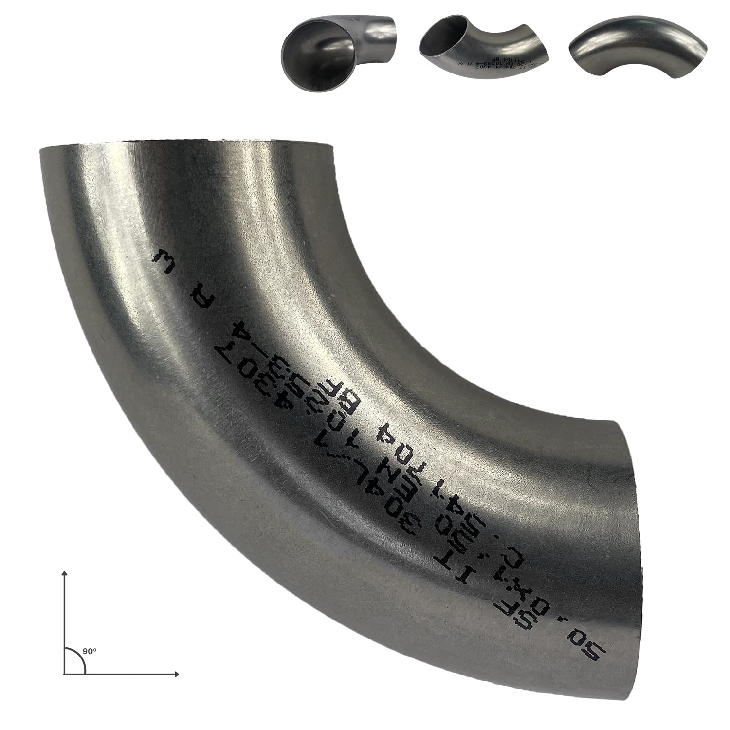 Edelstahlrohr Gebogen 90 Grad Ø 50 mm x 1,5 mm Rohrverbinder Abgasrohr Auto Endschalldämpfer 304L/1.4307 Edelstahlrohr Gebogen 90 Grad Ø 50 mm x 1,5 mm Rohrverbinder Abgasrohr Auto Endschalldämpfer 304L/1.4307 von Samma Parts