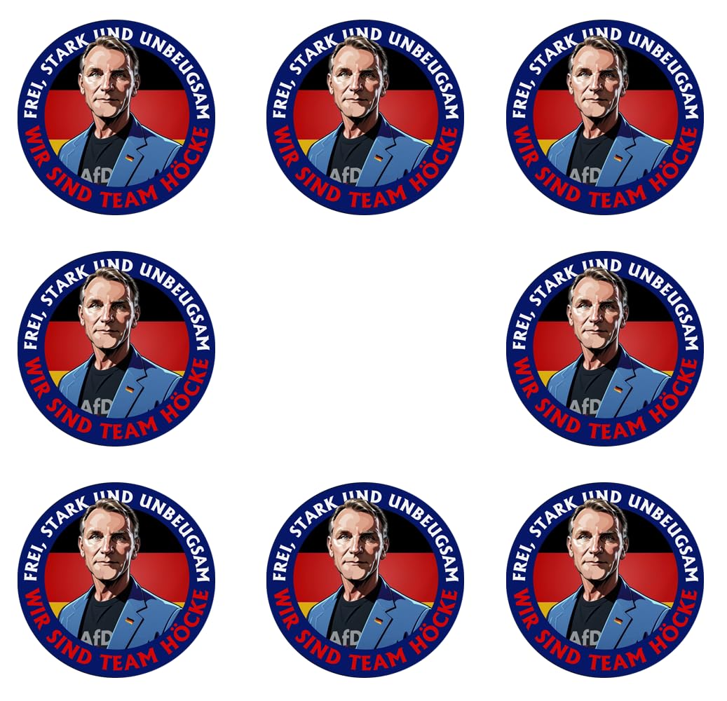 Sammys Shirt Store 48 Stück Aufkleber 4cm rund Wir sind Team Höcke Neuwahl AFD Sticker Sparpack gut haftend Aktiv Werden 4 cm Sammys Shirt Store 48 Stück Aufkleber 4cm rund Wir sind Team Höcke Neuwahl AFD Sticker Sparpack gut haftend Aktiv Werden 4 cm von Sammys Shirt Store