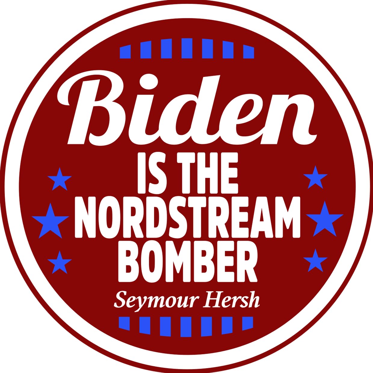 Sammys Shirt Store Biden is The nordstream-Bomber Vinyl-Aufkleber Sticker für Auto wetterfest 10cm von Sammys Shirt Store