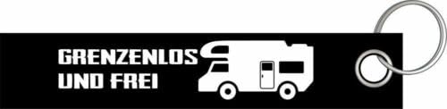 Sammys Shirt Store Camper Grenzenlos und frei Wohnmobil Wohnwagen Schlüsselanhänger Lanyard 3x16cm Sammys Shirt Store Camper Grenzenlos und frei Wohnmobil Wohnwagen Schlüsselanhänger Lanyard 3x16cm von Sammys Shirt Store