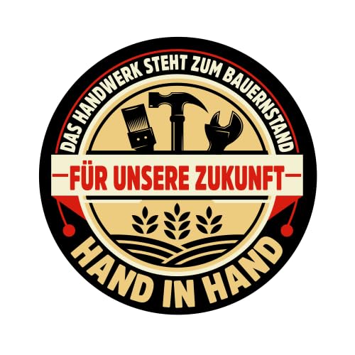 Sammys Shirt Store Das Handwerk Steht zum Bauernstand Aufkleber 24 cm von Sammys Shirt Store