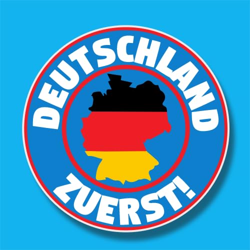 Sammys Shirt Store Deutschland zuerst! II Vinyl-Aufkleber Sticker für Auto wetterfest 10cm von Sammys Shirt Store