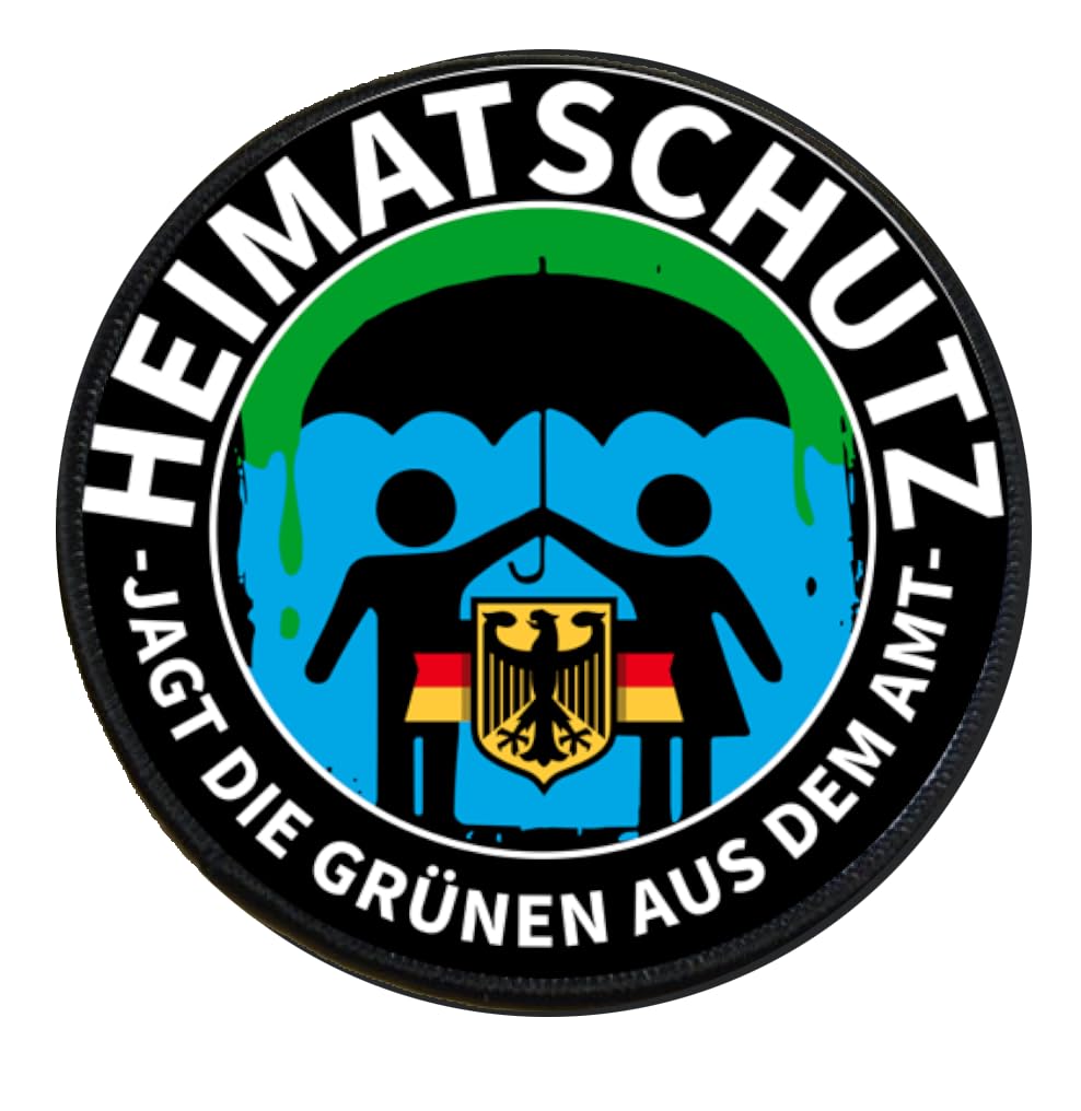 Sammys Shirt Store Heimatschutz-Die Grünen aus dem Land Aufnäher 10 cm Sammys Shirt Store Heimatschutz-Die Grünen aus dem Land Aufnäher 10 cm von Sammys Shirt Store