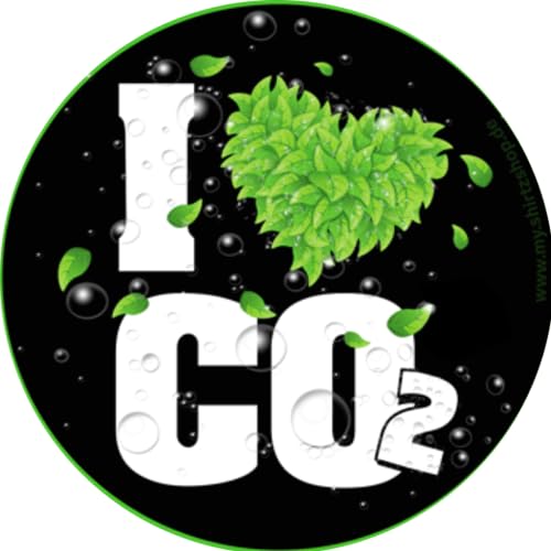 Sammys Shirt Store I Love CO2 Pflanzennahrung Vinyl-Aufkleber Sticker für Auto wetterfest 10cm von Sammys Shirt Store