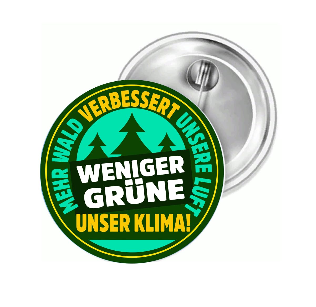 Sammys Shirt Store Mehr Wald II verbessert unsere Luft-weniger Grüne unser Klima Button 55 mm Sammys Shirt Store Mehr Wald II verbessert unsere Luft-weniger Grüne unser Klima Button 55 mm von Sammys Shirt Store