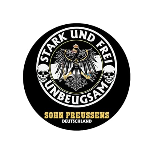 Sammys Shirt Store Sohn Preussens - Stark, Frei und Unbeugsam Aufnäher 10 cm von Sammys Shirt Store