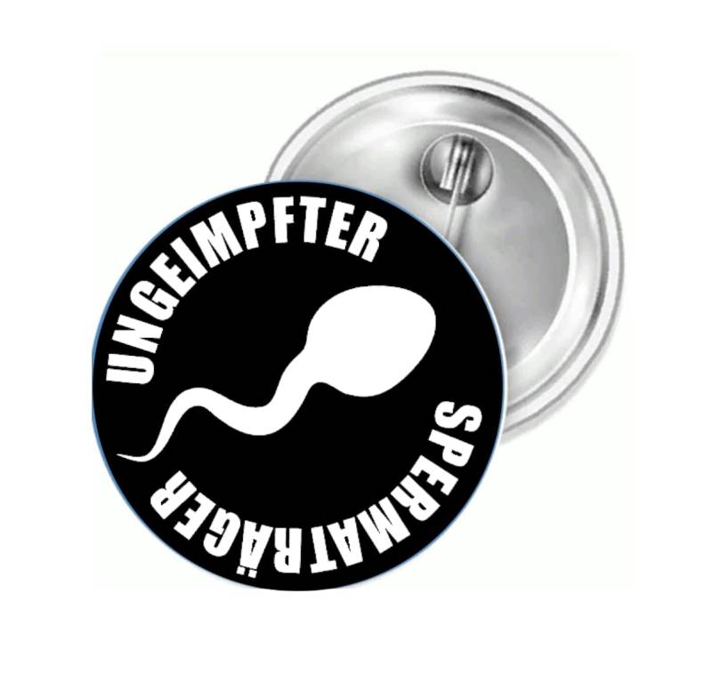 Sammys Shirt Store Ungeimpfter Spermaträger Button 55 mm von Sammys Shirt Store