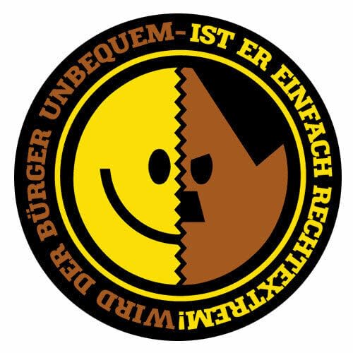 Sammys Shirt Store Wird der Bürger unbequem,ist er plötzlich rechtsextrem Aufkleber 24 cm Sammys Shirt Store Wird der Bürger unbequem,ist er plötzlich rechtsextrem Aufkleber 24 cm von Sammys Shirt Store