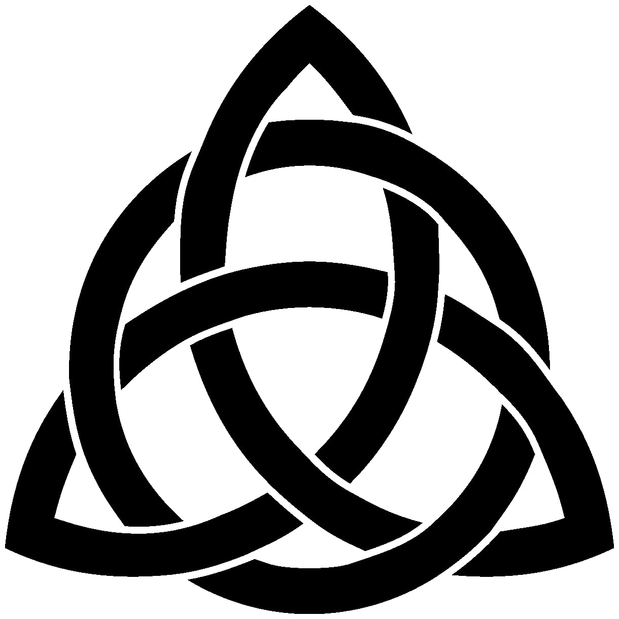 Samunshi® Aufkleber Keltischer Triquetra Knoten Scheibenaufkleber 50 x 50cm schwarz von Samunshi