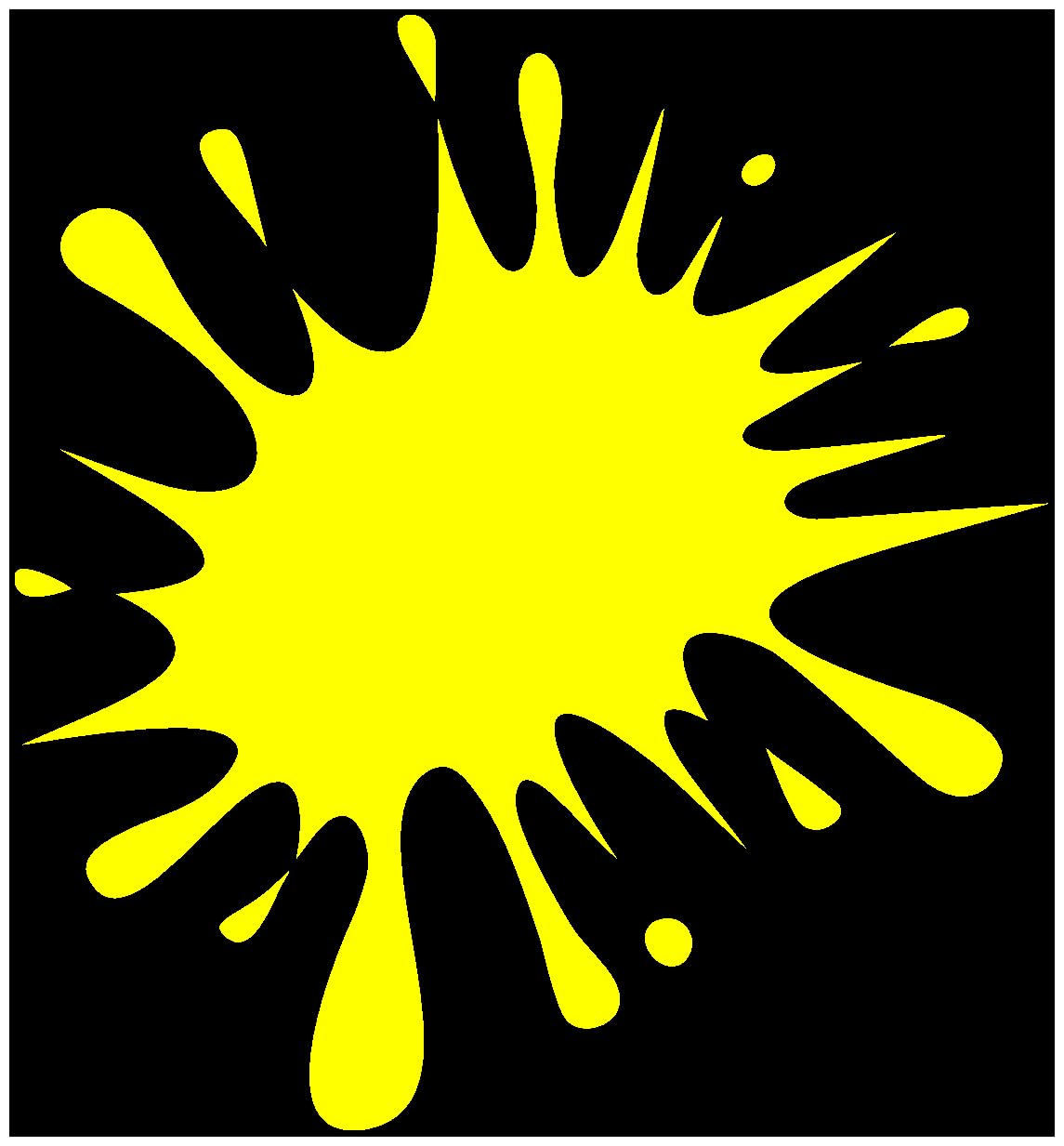 Samunshi® Farbkleckse Aufkleber Klecks Sticker in 6 Größen und 25 Farben (47x50cm gelb) von Samunshi
