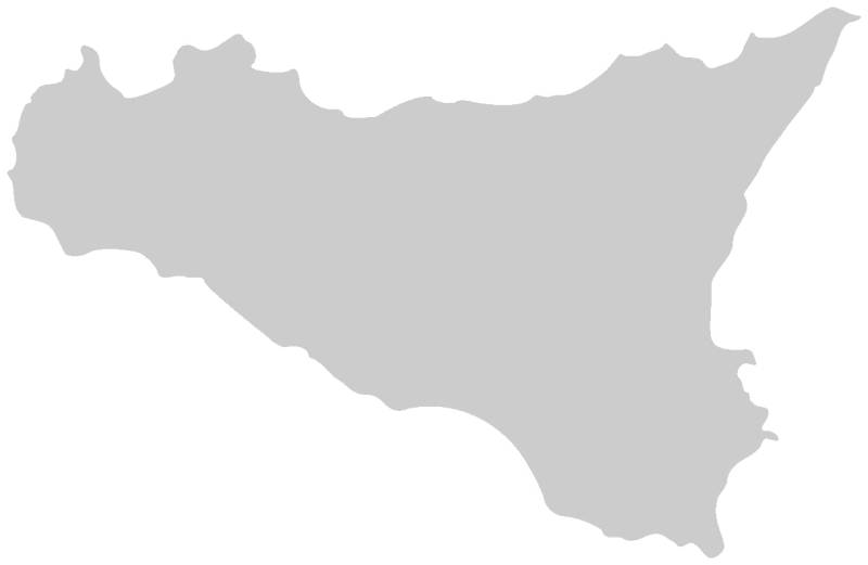 Samunshi® Sizilien Insel Aufkleber Inselaufkleber 15 x 9,6cm silbermetalleffekt von Samunshi