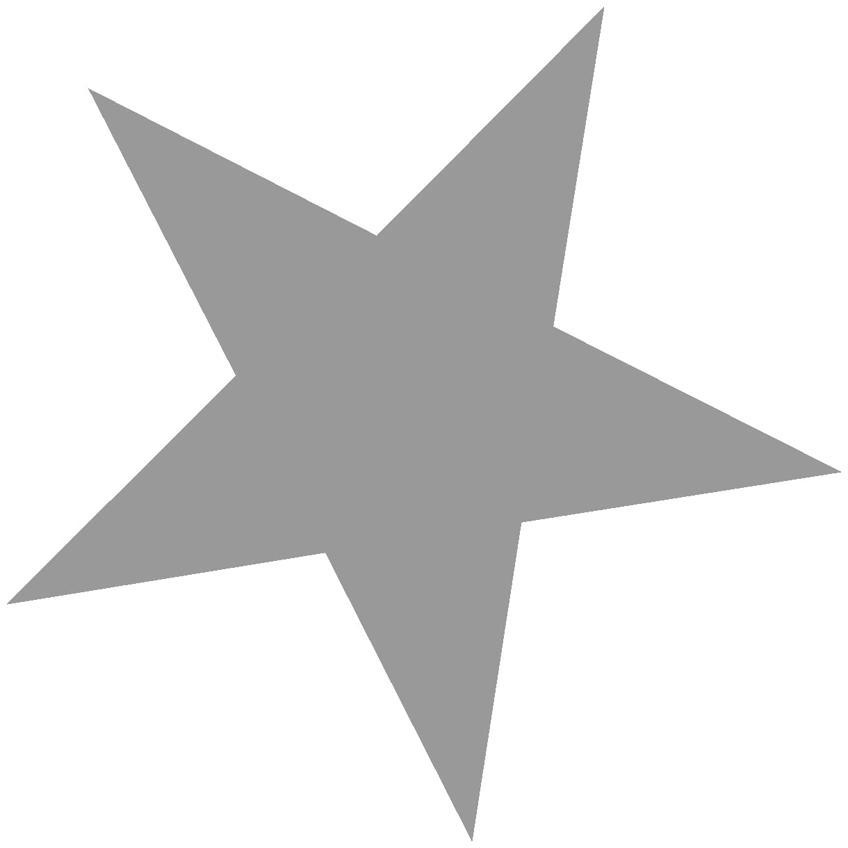 Samunshi® Stern Aufkleber gefüllt 30 x 30cm grau von Samunshi