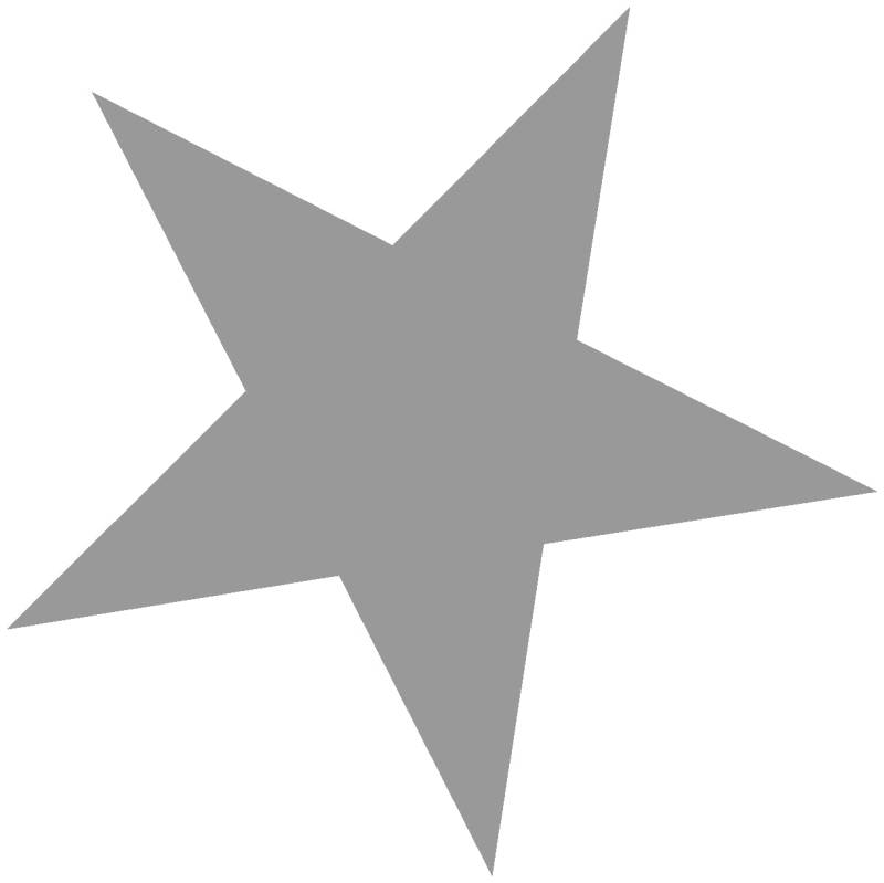 Samunshi® Stern Aufkleber gefüllt 30 x 30cm grau von Samunshi