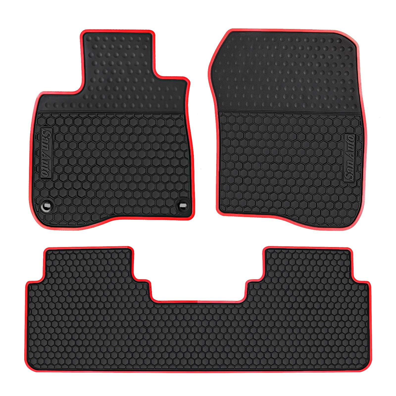 HD-Mart Auto Gummi-Fußmatte schwarz Auto Liner Mats Allwetter für Honda CR-V 5. Generation 2017-2018 robust & geruchlos HD-Mart Auto Gummi-Fußmatte schwarz Auto Liner Mats Allwetter für Honda CR-V 5. Generation 2017-2018 robust & geruchlos von San Auto