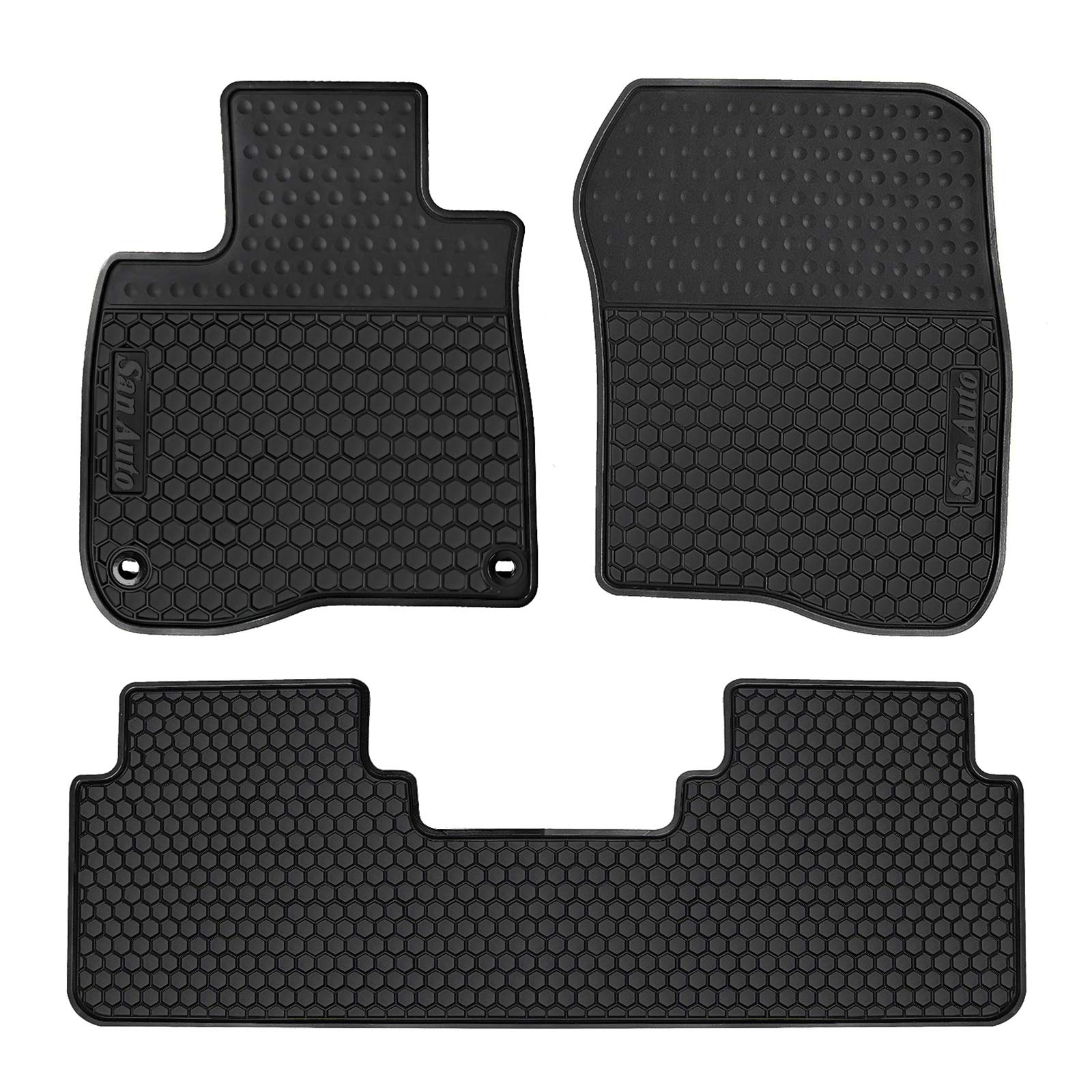 HD-Mart Auto Gummi-Fußmatte schwarz Auto Liner Mats Allwetter für Honda CR-V 5. Generation 2017–2018 robust & geruchlos HD-Mart Auto Gummi-Fußmatte schwarz Auto Liner Mats Allwetter für Honda CR-V 5. Generation 2017–2018 robust & geruchlos von San Auto