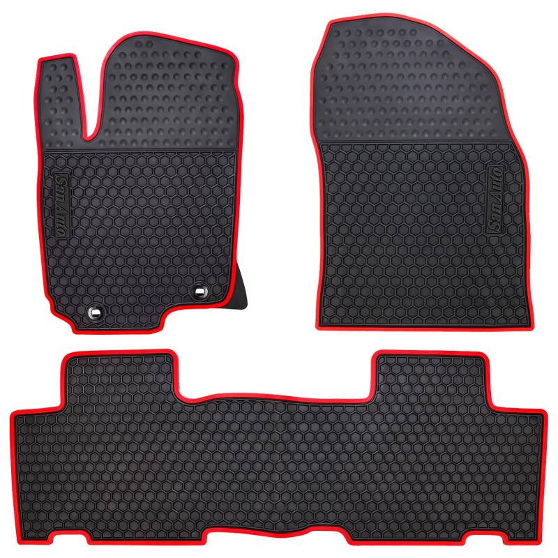HD-Mart Gummi-Fußmatte für Toyota RAV4 2014–2018, robust, geruchlos von San Auto
