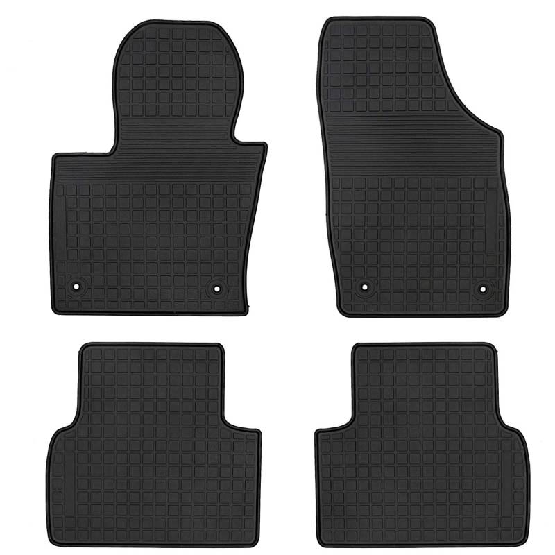 San Auto Auto Fußmatte Gummi passgenau für Audi Q3 2015 2016 2017 2018 schwarz Auto Bodenauskleidung Allwetter strapazierfähig geruchlos Schwarz JD-47-3-AudiQ3 von San Auto