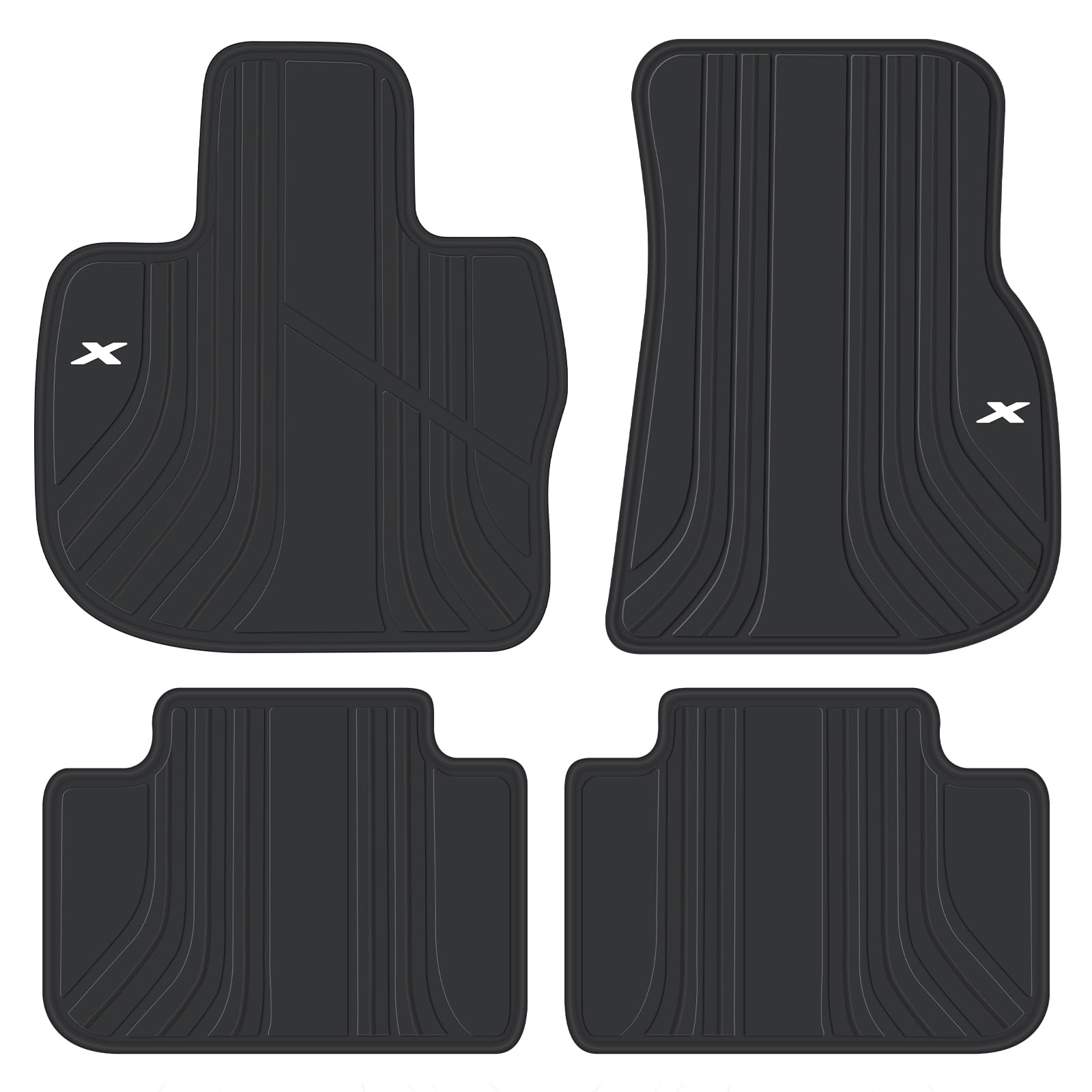 San Auto Auto-Fußmatte für BMW X3 G01 X4 G02, passgenau, 2018, 2019, 2020, 2021, 2022, 2023, 2024, schwarz, weiß, Gummi, Auto-Bodeneinlagen, Allwetterschutz, strapazierfähig, geruchlos San Auto Auto-Fußmatte für BMW X3 G01 X4 G02, passgenau, 2018, 2019, 2020, 2021, 2022, 2023, 2024, schwarz, weiß, Gummi, Auto-Bodeneinlagen, Allwetterschutz, strapazierfähig, geruchlos von San Auto
