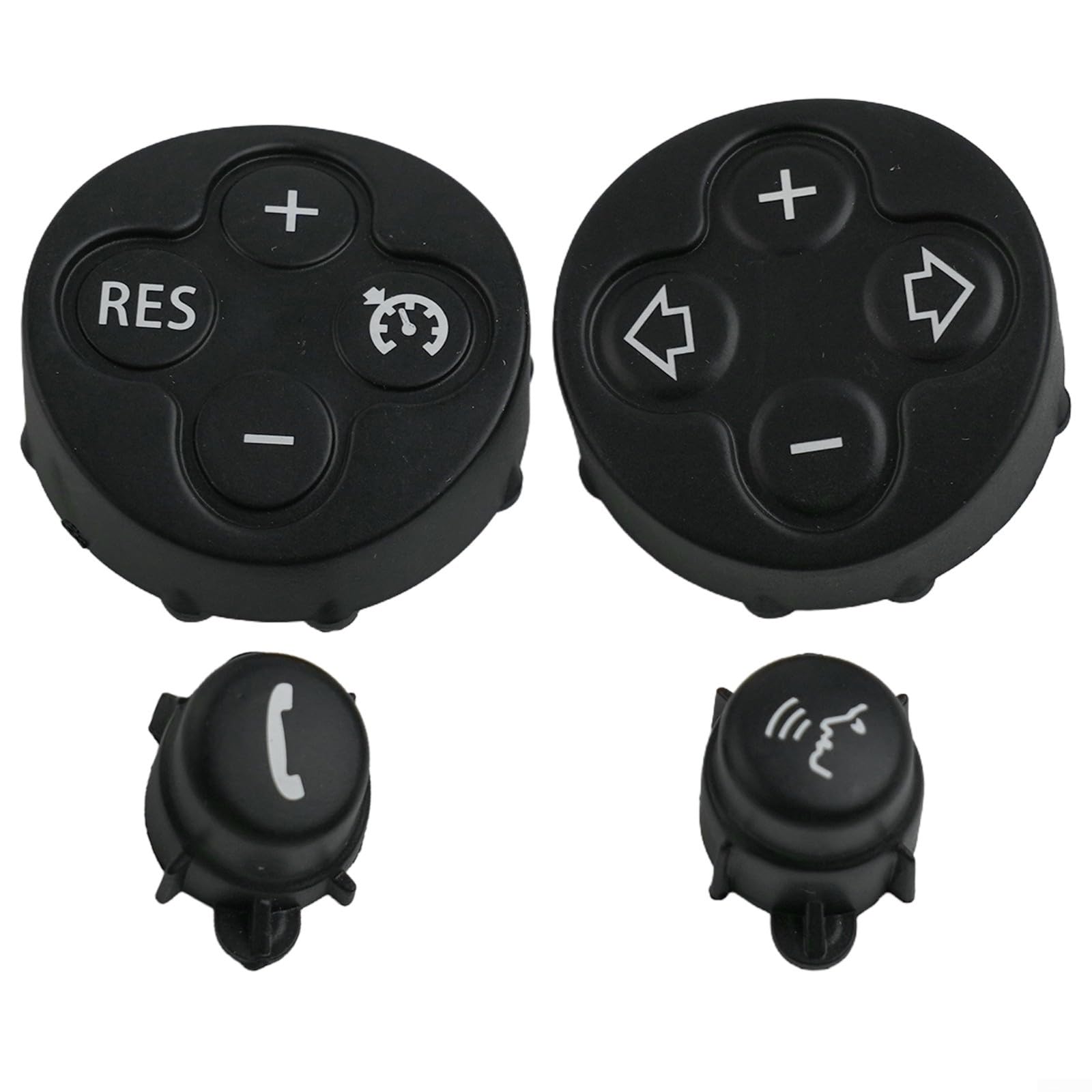 Komplettes Set mit 4 Lenkrad-Tempomat-Tastenabdeckungen für Fahrzeuge der Mini Cooper Serie Komplettes Set mit 4 Lenkrad-Tempomat-Tastenabdeckungen für Fahrzeuge der Mini Cooper Serie von Sandyseptember