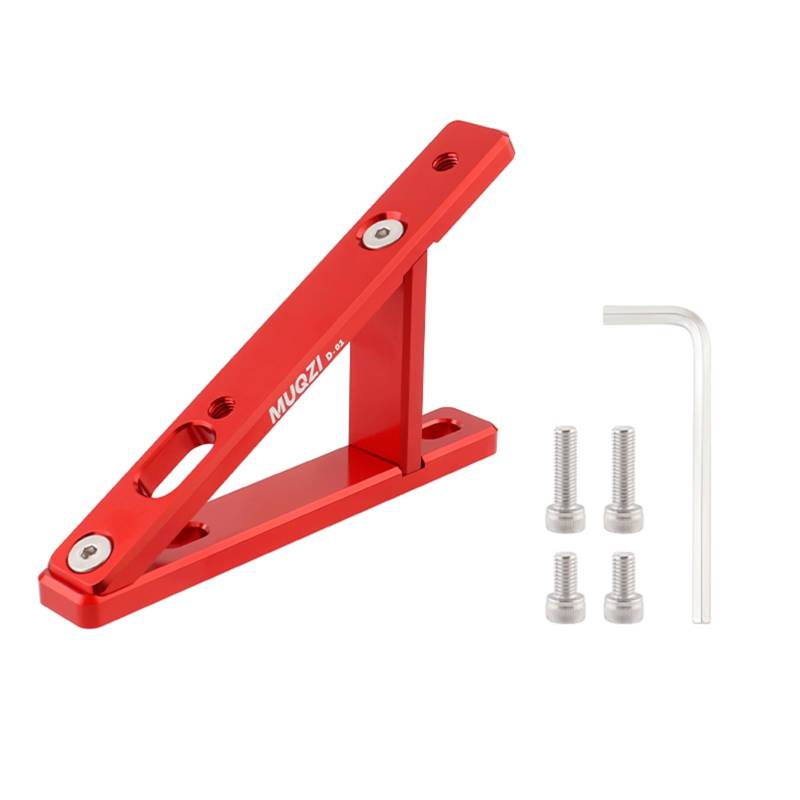 Wasserflaschenhalter-Adapter für Faltbare Fahrräder – Leichte Aluminium-Halterung zur Einzel-/Doppelhalterung (Für 1 Flasche,Rot) von Sanmum