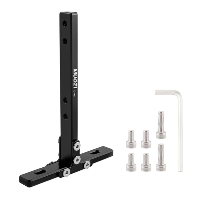 Wasserflaschenhalter-Adapter für Faltbare Fahrräder – Leichte Aluminium-Halterung zur Einzel-/Doppelhalterung (Für 2 Flaschen,Schwarz) von Sanmum