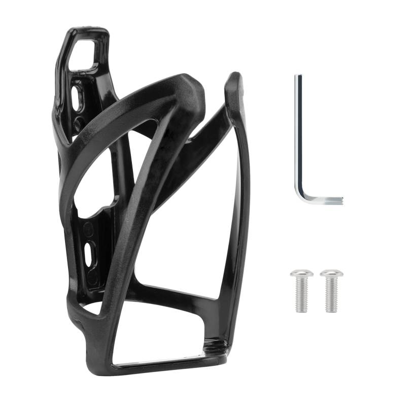 1 Stück Flaschenhalter Fahrrad,Langlebiger Schwarzer Kunststoff Getränkehalter Fahrrad mit 2 Schrauben und 1 Inbusschlüssel,Geeignet für Mountain Road Fahrrad Flaschenhalter von Sanrolax