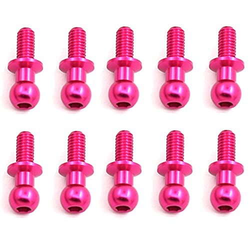 Sarngk 10 StüCke M3 Metall Sechskant Kopf Schrauben für TT01 TT02 D5 1/10 RC Drift Auto Teile Universal,Rosa Sarngk 10 StüCke M3 Metall Sechskant Kopf Schrauben für TT01 TT02 D5 1/10 RC Drift Auto Teile Universal,Rosa von Sarngk