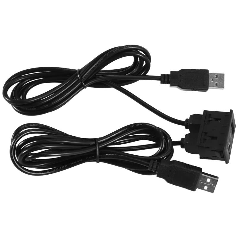 Sarngk 150CM Auto Dash Unterputz 2 USB Port Panel Auto Boot Dual USB-TAPYC VerläNgerungskabel Adapter für von Sarngk