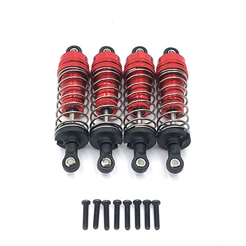 Sarngk 4 StüCke Metall StoßDäMpfer DäMpfer für 124019 124018 144001 RC Auto Teile Upgrade ZubehöR, Rot Sarngk 4 StüCke Metall StoßDäMpfer DäMpfer für 124019 124018 144001 RC Auto Teile Upgrade ZubehöR, Rot von Sarngk