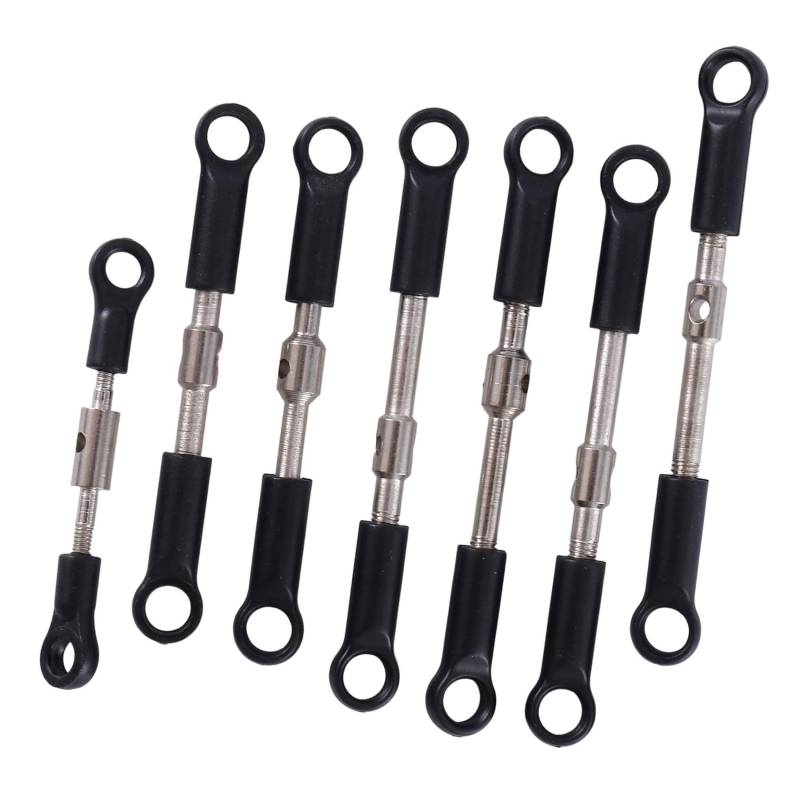 Sarngk 7Stck SpurstangengestäNge Vorne Hinten Servo Link Rod Set für 144001 144010 124016 124017 124019 RC Auto Ersatzteile von Sarngk