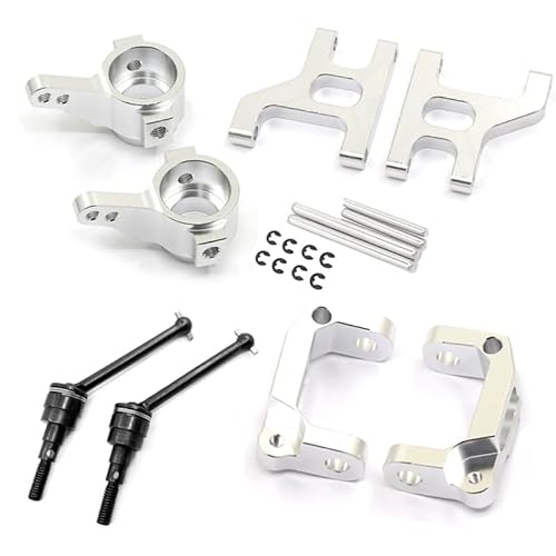 Sarngk Metall Vorderradlenkschale C NabenträGer Querlenker Antriebswelle für 1/10 RC Crawler CC01 Upgrade Teile,Silber Sarngk Metall Vorderradlenkschale C NabenträGer Querlenker Antriebswelle für 1/10 RC Crawler CC01 Upgrade Teile,Silber von Sarngk