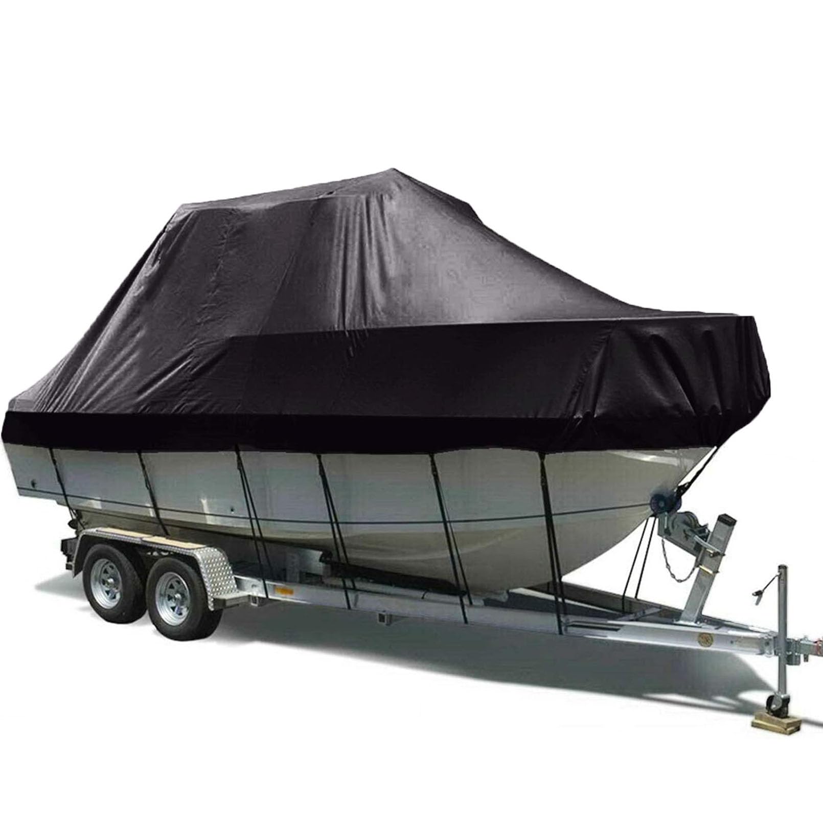 SarueL 420D Bootsabdeckung Persenning, 100% Wasserdicht Bootspersenning, Bootsplane Mit Gummizug Staubdichte UV-beständige Bootsplane - Schwarz,16 * 18FT=636 * 332CM SarueL 420D Bootsabdeckung Persenning, 100% Wasserdicht Bootspersenning, Bootsplane Mit Gummizug Staubdichte UV-beständige Bootsplane - Schwarz,16 * 18FT=636 * 332CM von SarueL